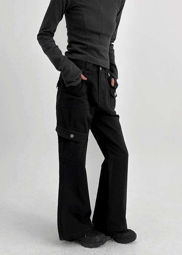 Tatum Pocket Bootcut Cotton Pants