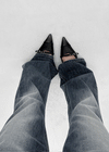 Keshong Stiletto Slingback Flat Shoes
