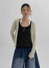 Wikubi Summer Sheer V-Neck Cardigan