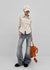 Deanb Low-waist Damaged Bootcut Denim Pants