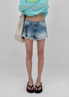 Judem Low-waist Washed Denim Shorts