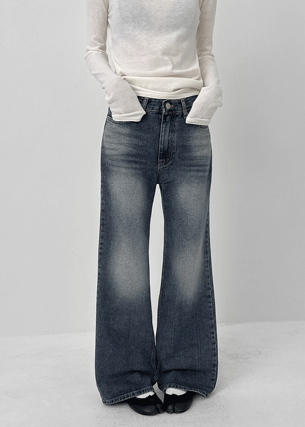 James Wide Bootcut Denim Pants