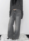 Sharkem Stitch Low-waist Bootcut Denim Pants