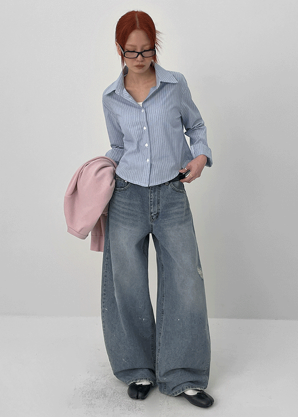 Chobus Stripe Slim Shirt