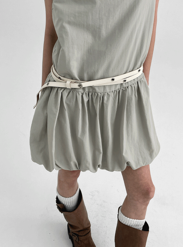 Cuping Layered Double Eyelet Belt