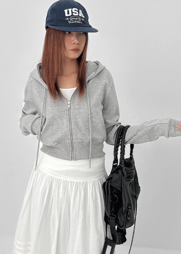 Loviem Crop Hooded Zip-up