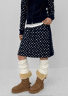 Sove Fleece Banding Midi Skirt (Set Available)