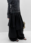 Bereung Strap Layered Skirt Slacks