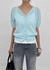 Polyp Linen V-neck Short Sleeve Knit Cardigan