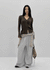 Haen V-neck Slim Ribbed Cardigan