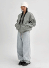 Kiaf Strap Vintage Wide Denim Pants