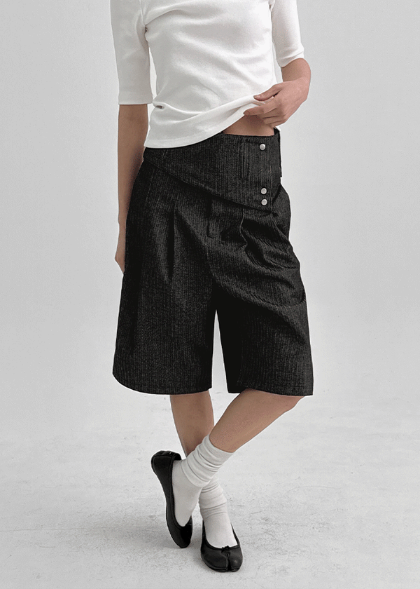 Venti Layered Bermuda Pants