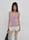 Nuttung Lace Halter Sleeveless