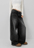 Thick Washed Wide Denim Pants