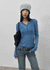 Kunbet Wool Button V-neck Long Sleeve T-shirt