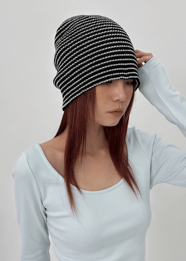 Isola Striped Knit Beanie