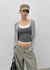 Ruav Button Round Cardigan