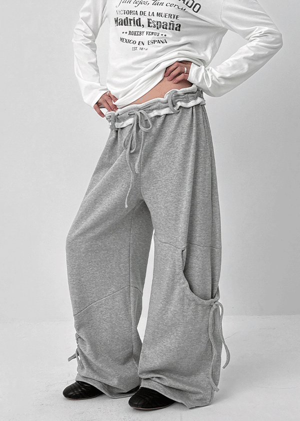 Warnang Strap Cargo Roll-up Training Pants