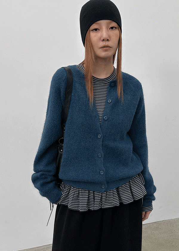 Ittu Angora Round Cardigan