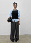 Kojina Wide Pintuck Slacks