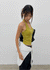 Ruetti Ribbed Halter Sleeveless (Built-in Cup)