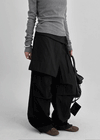 Robzel Layered Wrap Skirt Pants