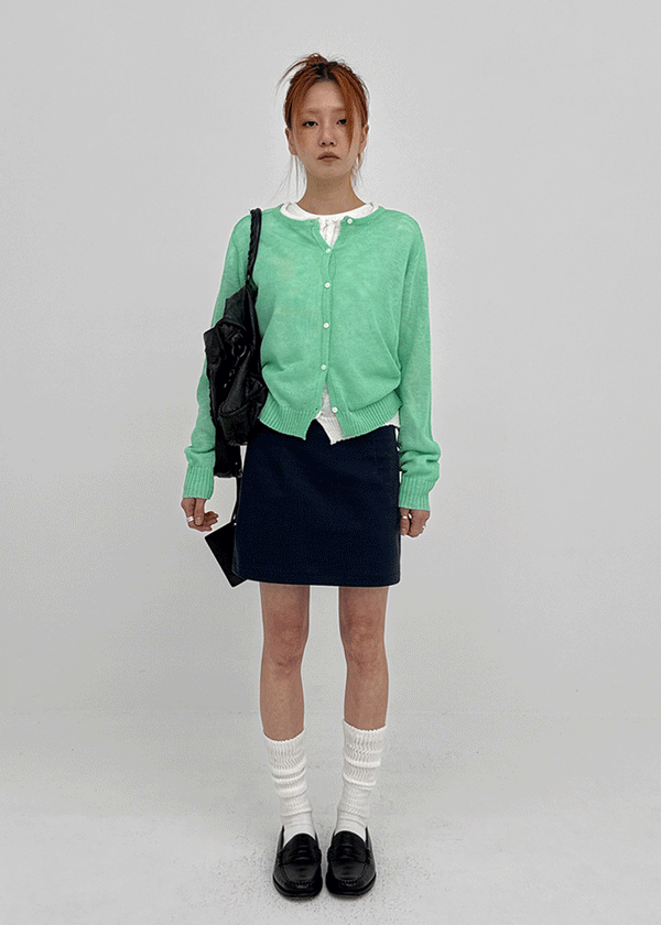 Penu Round Summer Knit Cardigan