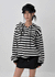 Team Two Stripe Printed Hooded Zip-up