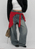 Dession Bijou Semi-balloon Wide Denim Pants