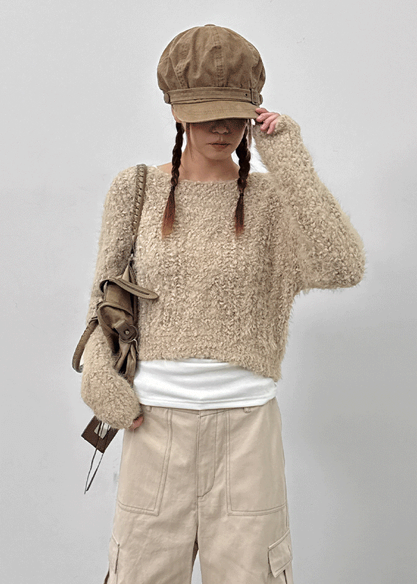 Cardin Hairy Crop Knit