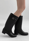 Love You Buckle Long Rain Boots