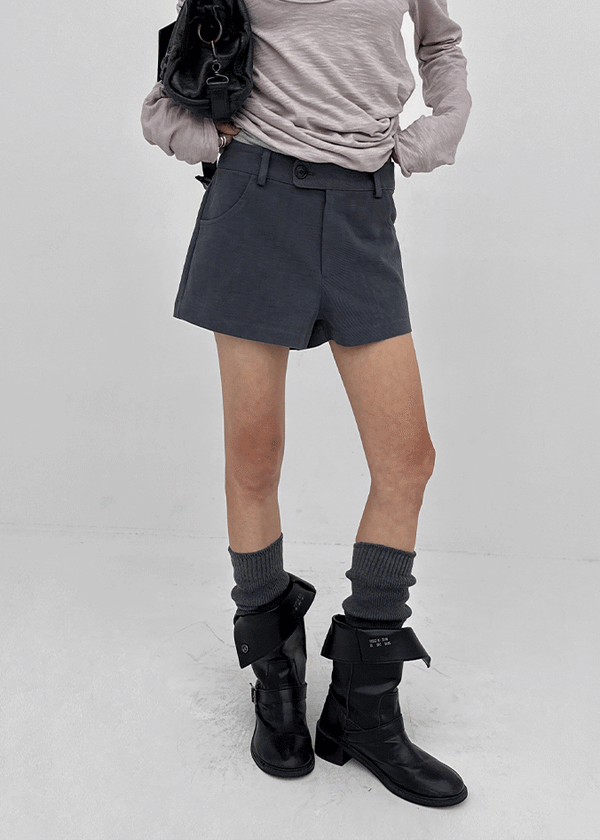Gulf Low-waist Back-Pocket Cotton Shorts