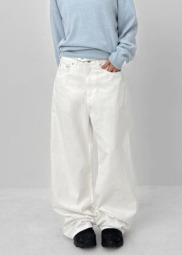 Potency Basic Wide Cotton Pants