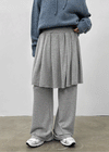 Benton Fleece Banding Skirt Pants