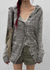 Kiul Heathered Hooded Cardigan