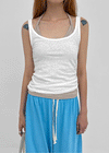 Popring Wide U-neck Sleeveless