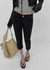 Four-hook Cotton Spandex Capri Pants