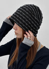 Ato Stripe Fringe Turban Beanie