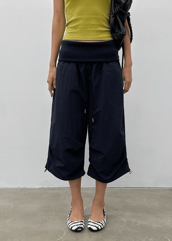 Sia Folding Nylon Capri Pants