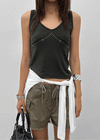 Rosike studded sleeveless