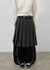 Karum Pleated Wool Midi Skirt (belt Set)