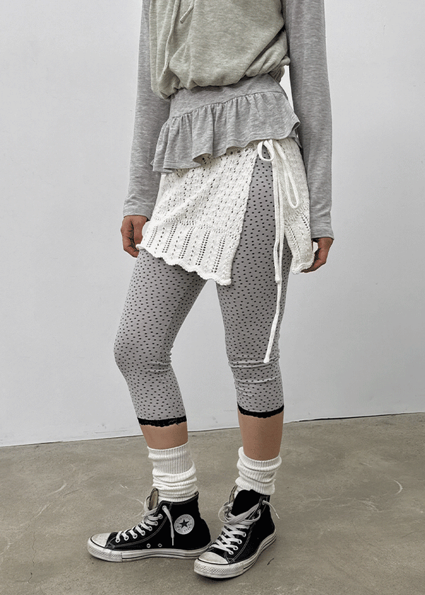 Nanang Lace Capri Leggings