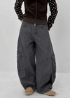 Ningti Curved Back Banding Cargo Pants