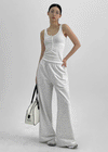 Mengs Henry-Neck Ribbed Sleeveless