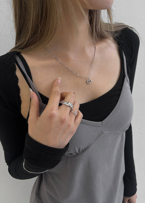 (SILVER 925) Charlene Open Silver Ring