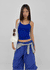 Smenly Backless Ribbed Sleeveless (Built-in Cap)