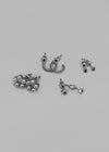 Tiet 4-set Silver Earrings