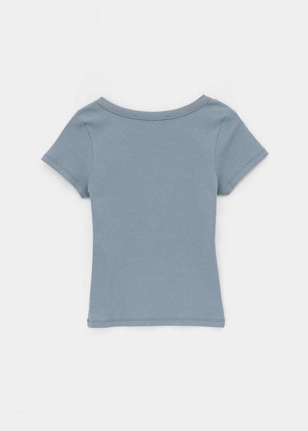 [MADE] Popuni U-Neck Short Sleeve T-Shirt
