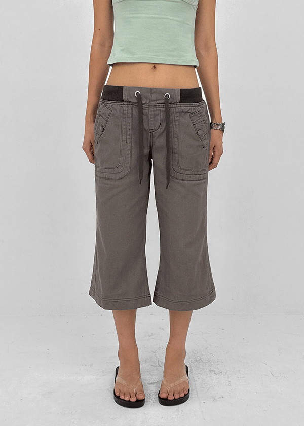 Tucker Capri Elastic Waist Pants