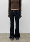 Lloyd Two-Button Raw Denim Bootcut Pants